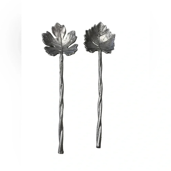 Charming Leaf & Twig Salad Servers - Picture 1 of 10